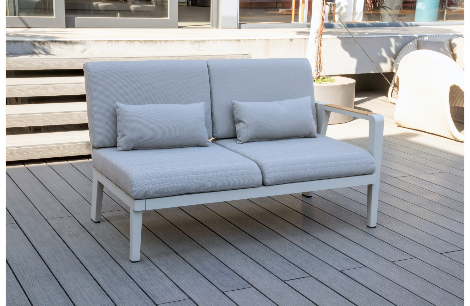 2-Seater Sofa RIGHT (with cushions) HIGOLD EMOTI 697729 / TAUPE