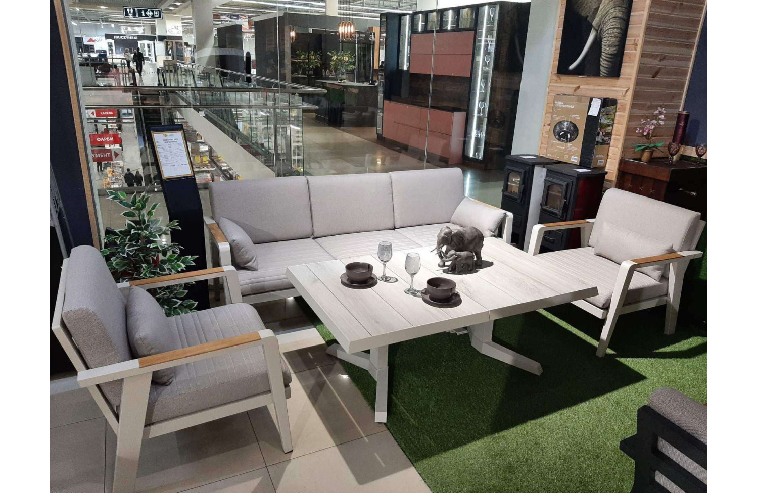 Lounge Armchair (with cushions) HIGOLD EMOTI 697722 / TAUPE