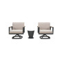 Swivel armchair (with cushions) HIGOLD EMOTI 697724 / ANTHRACITE