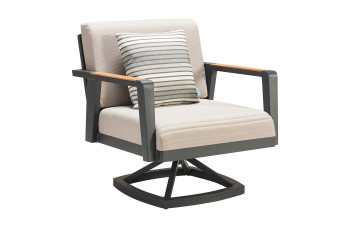 Swivel armchair (with cushions) HIGOLD EMOTI 697724 / ANTHRACITE