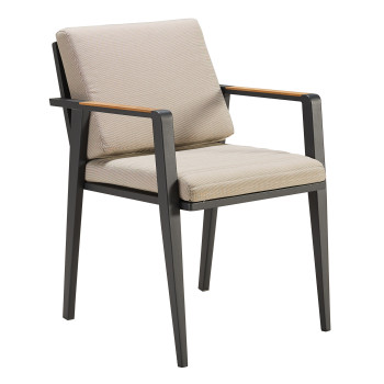 Dining armchair (with cushions) HIGOLD EMOTI 697715 / ANTHRACITE