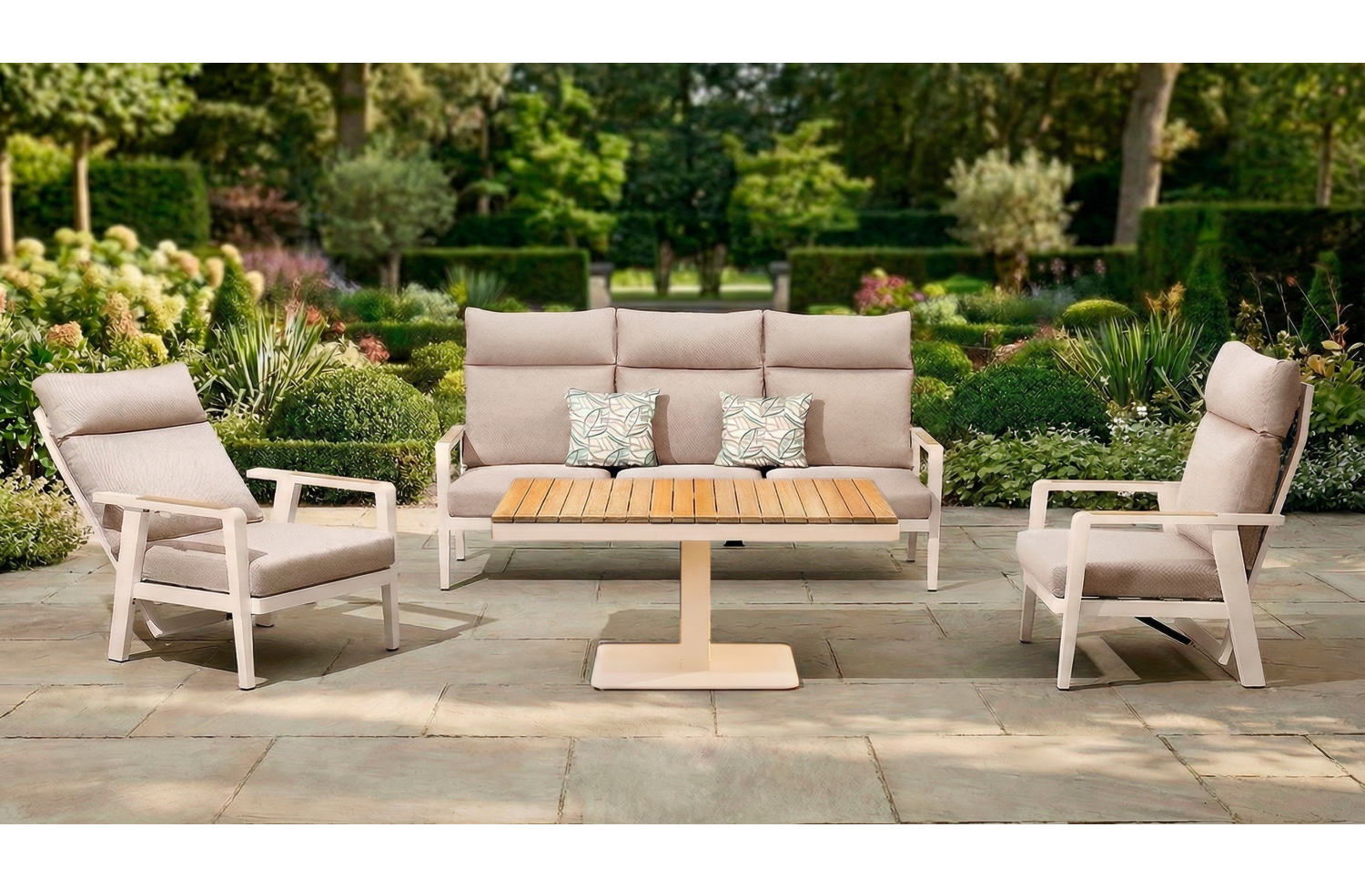 Coffee Table (adjustable) 110 (teak) HIGOLD EMOTI 2.0 684187 / TAUPE