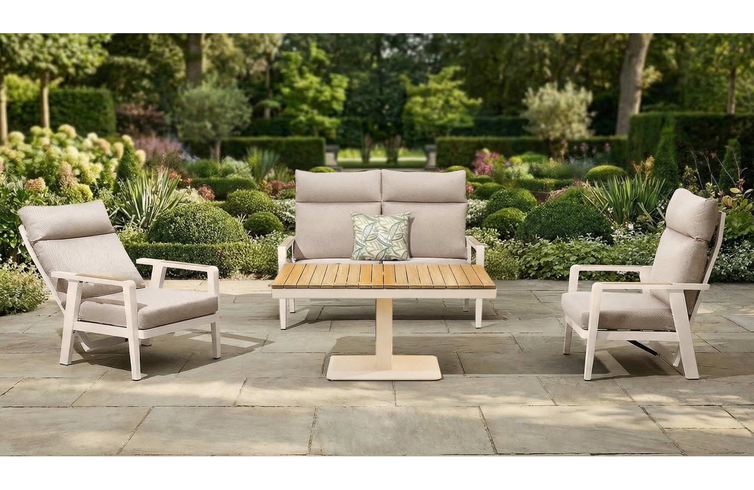 Coffee Table (adjustable) 110 (teak) HIGOLD EMOTI 2.0 684187 / TAUPE