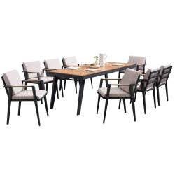 Dining set 220 (with cushions) HIGOLD EMOTI 697780 / ANTHRACITE