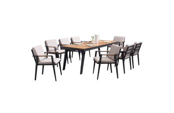 Dining set 220 (with cushions) HIGOLD EMOTI 697780 / ANTHRACITE