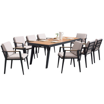 Dining set 220 (with cushions) HIGOLD EMOTI 697780 / ANTHRACITE