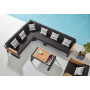 Corner set (with pillows) HIGOLD NEW YORK 2040610 / BLACK