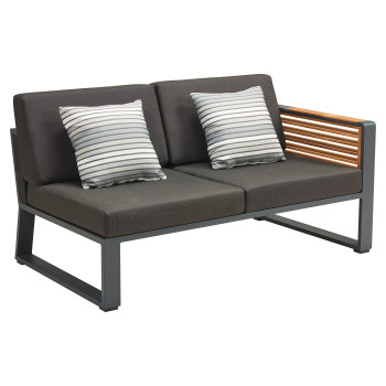 2-seat sofa right (with pillows) HIGOLD NEW YORK 204029 / 20402629/ BLACK