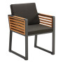 Dining armchair (with cushions) HIGOLD NEW YORK 204012 / BLACK