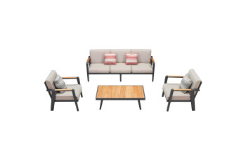 Lounge set (with cushions) HIGOLD EMOTI 697720 / ANTHRACITE