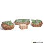3-Seater Sofa (with cushions) APPLE BEE COCOON 18011B1-SF GREEN