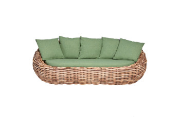 3-Seater Sofa (with cushions) APPLE BEE COCOON 18011B1-SF GREEN
