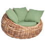 Lounge Armchair (with cushions) APPLE BEE COCOON 18011B1-LC GREEN