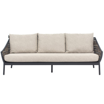 3-Seater Sofa (with cushions) APPLE BEE MILOU 18101B1-SF/ BLACK