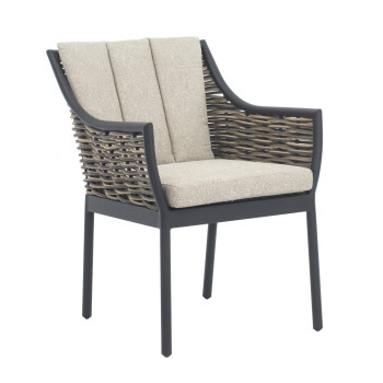 Dining Armchair (with cushions) APPLE BEE MILOU 70000034/BLACK