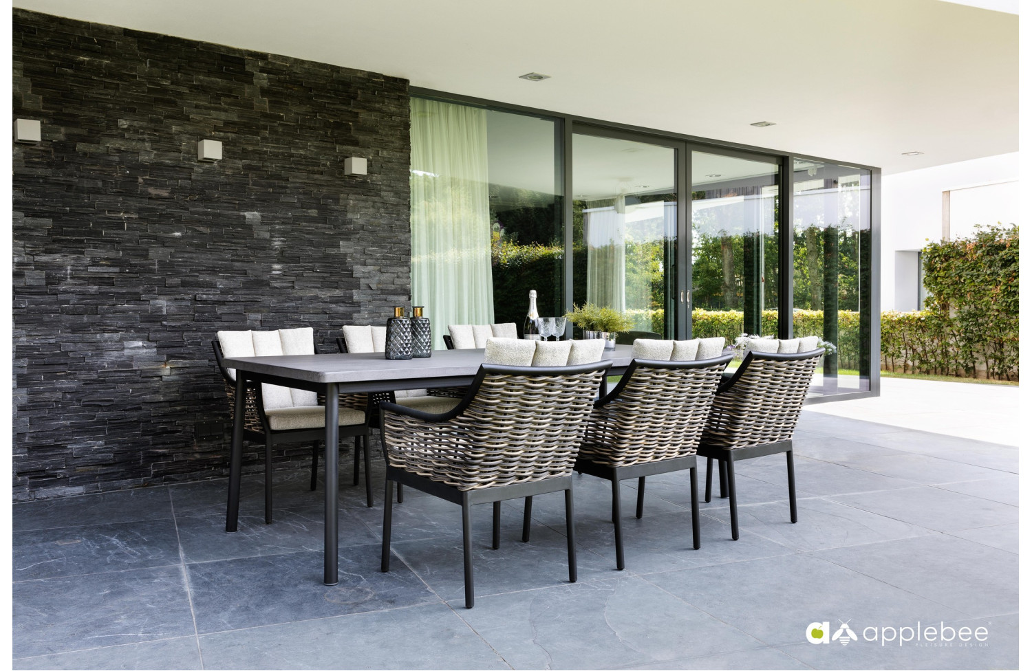 Dining Table 240 APPLE BEE MILOU 70000036 /BLACK