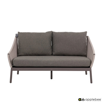 BIJOU 2-Seater Sofa (with cushions) APPLE BEE BIJOU 70001568 /TAUPE/GREY