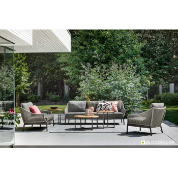 3-Seater Sofa (with cushions) APPLE BEE BIJOU 70001569 /TAUPE/GREY