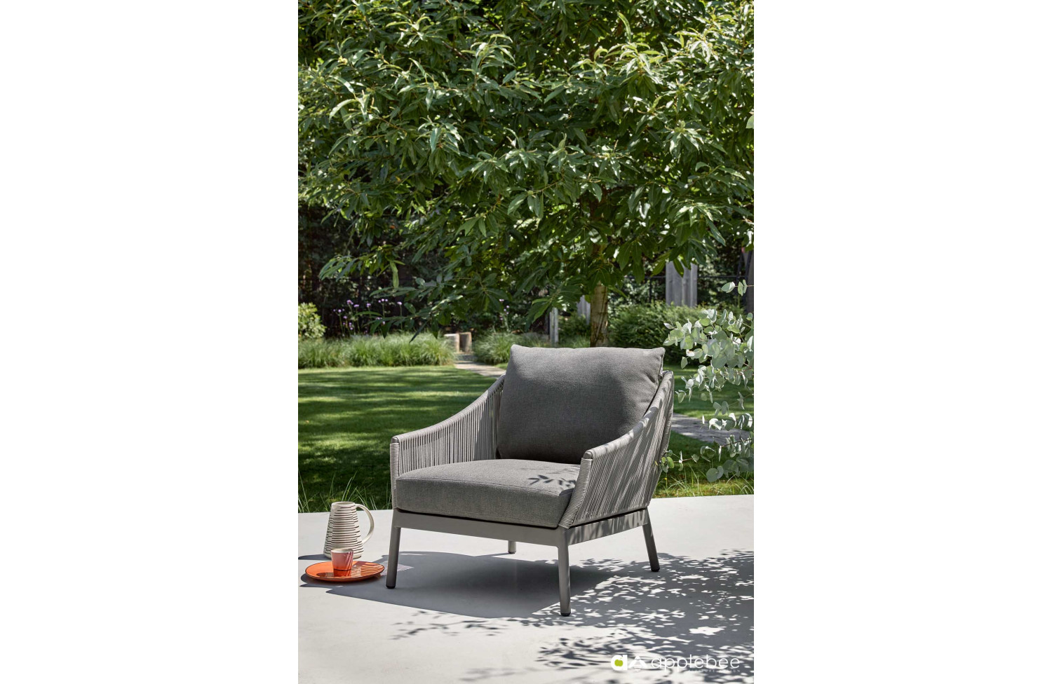 Lounge Armchair (with cushions) APPLE BEE BIJOU 70001567 /TAUPE/GREY