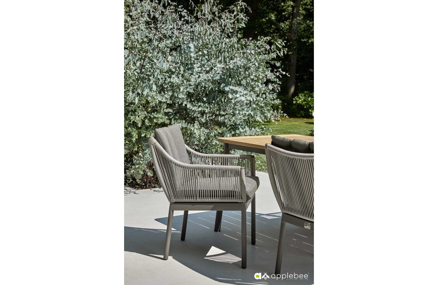 Dining Armchair (with cushions) APPLE BEE BIJOU 70001570/ TAUPE /TAUPE/GREY