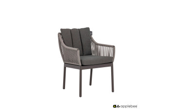 Dining Armchair (with cushions) APPLE BEE BIJOU 70001570/ TAUPE /TAUPE/GREY