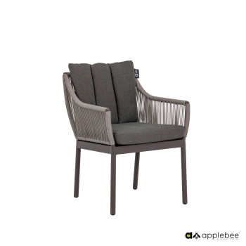 Dining Armchair (with cushions) APPLE BEE BIJOU 70001570/ TAUPE /TAUPE/GREY