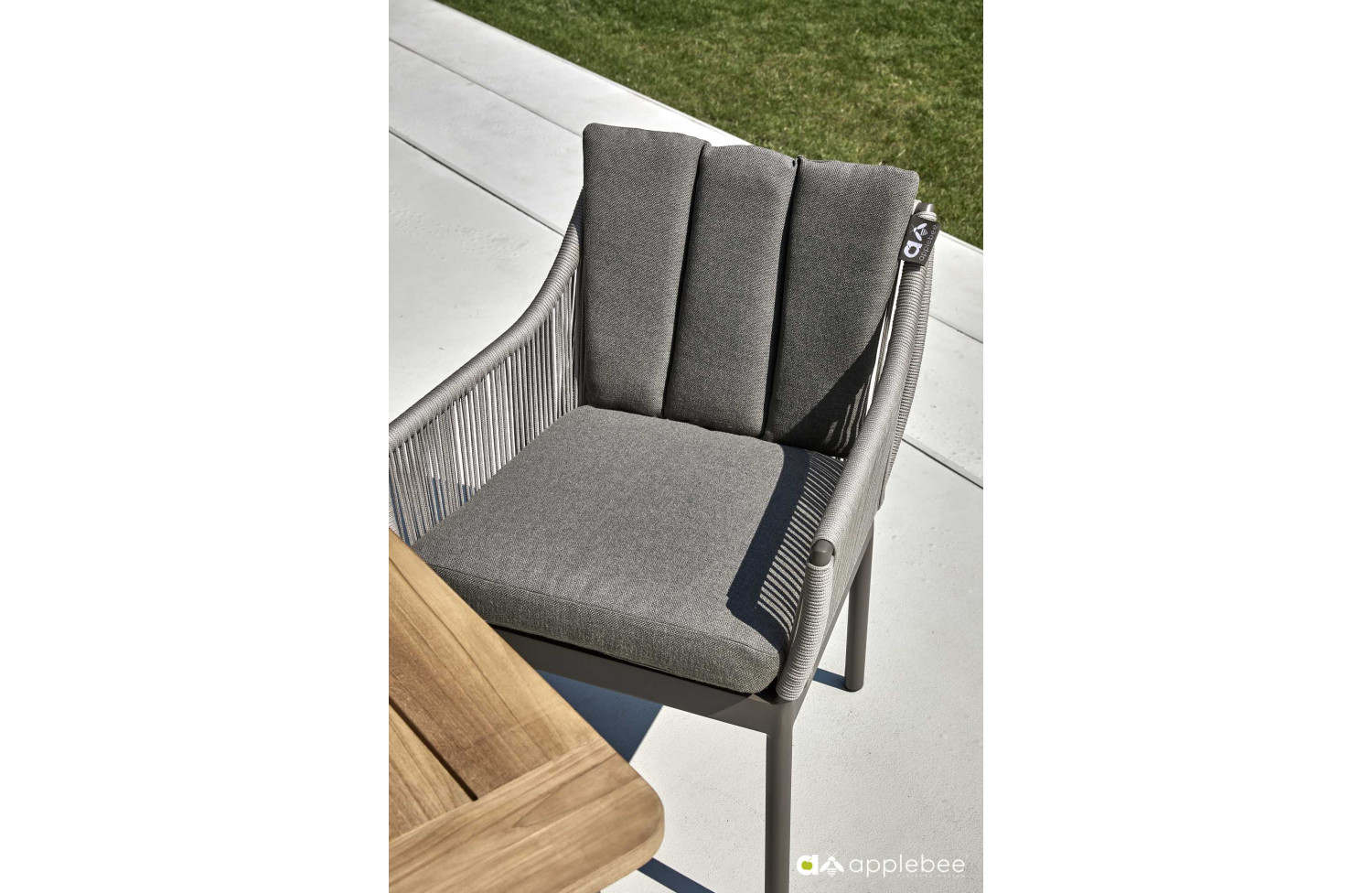 Dining Armchair (with cushions) APPLE BEE BIJOU 70001570/ TAUPE /TAUPE/GREY