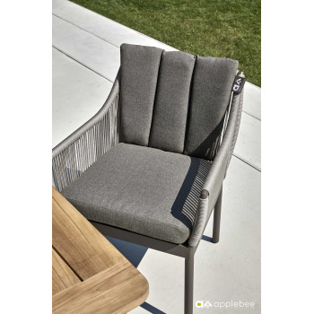 Dining Armchair (with cushions) APPLE BEE BIJOU 70001570/ TAUPE /TAUPE/GREY