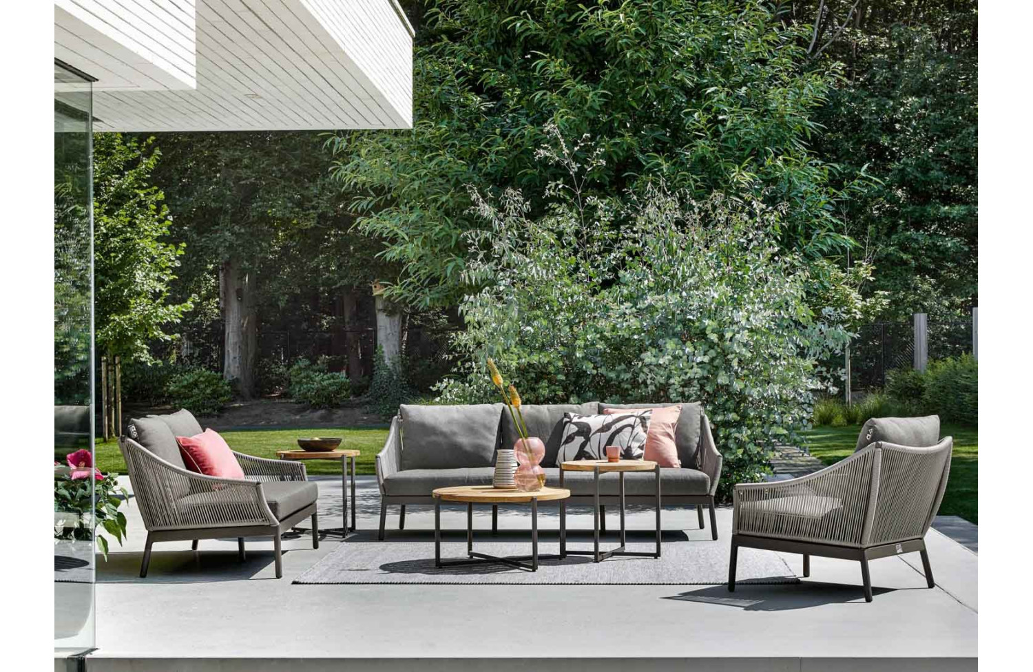 Coffee Table d.74 APPLE BEE CONDOR 70001629 / TAUPE/GREY