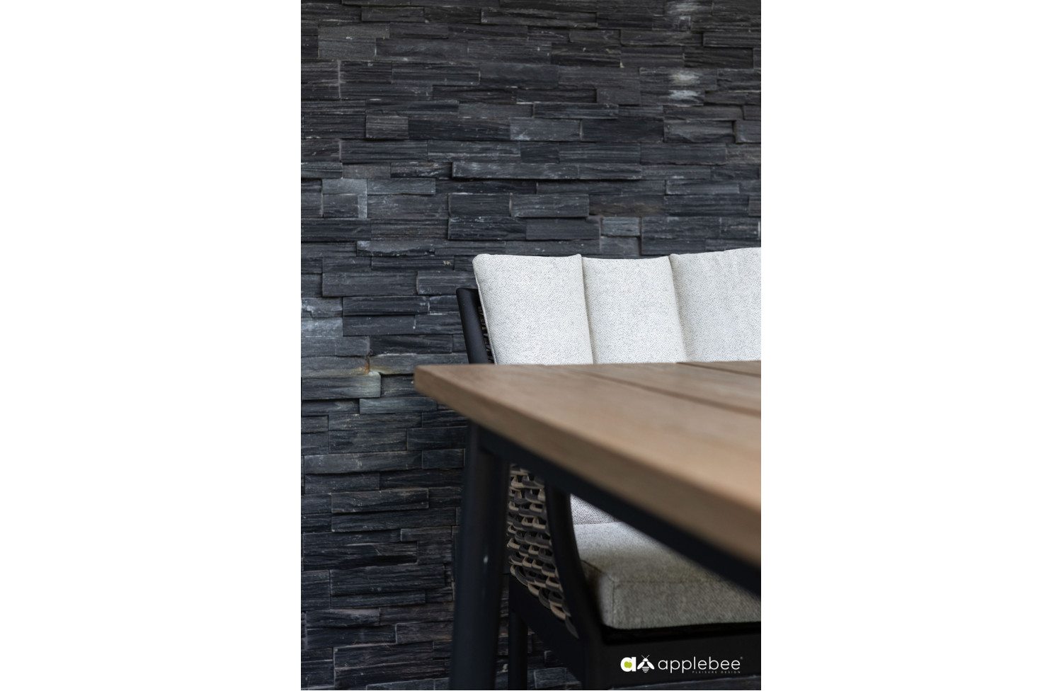 Dining Table 240 (teak) APPLE BEE MILOU 70000037 /BLACK