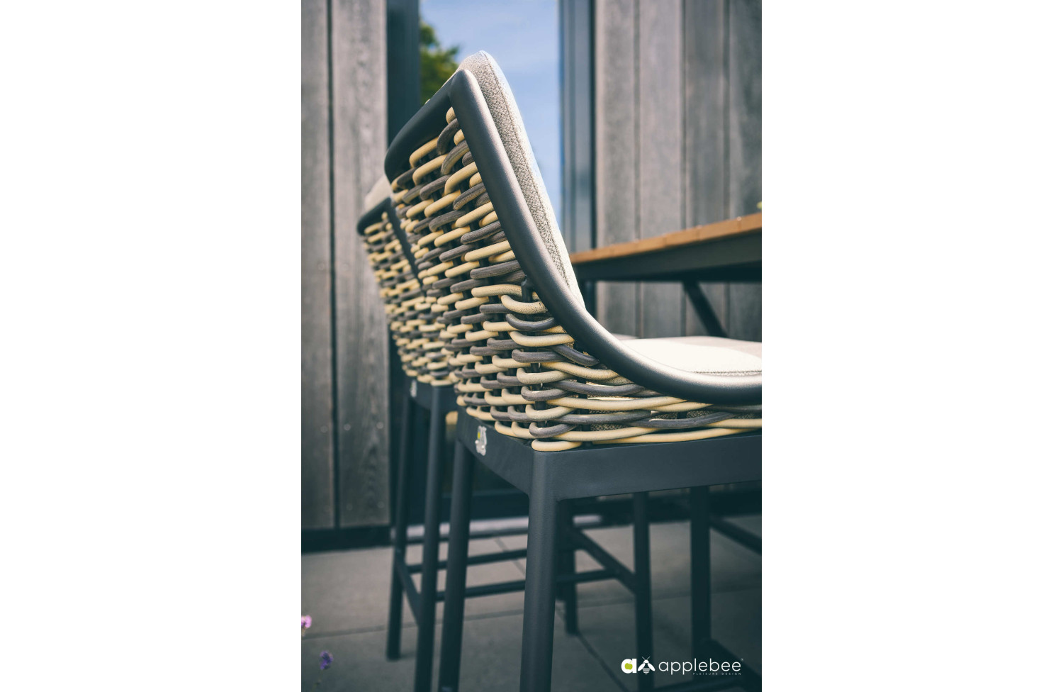 Bar Stool (with cushions) MILOU BLACK 70000632/ BLACK