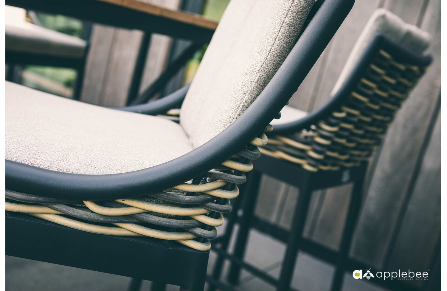 Bar Stool (with cushions) MILOU BLACK 70000632/ BLACK