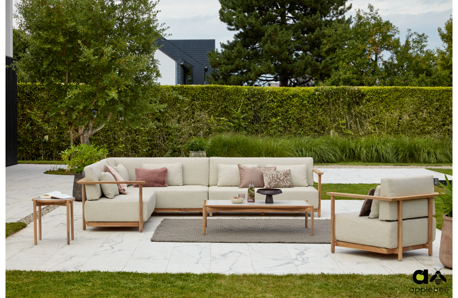 2-Seater Sofa with LEFT armrest (with cushions) APPLE BEE ST.LUCIA 72000088