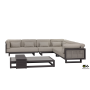 2-Seater Sofa with LEFT armrest (with cushions) APPLE BEE SANTORIRNI ROPE 72000085