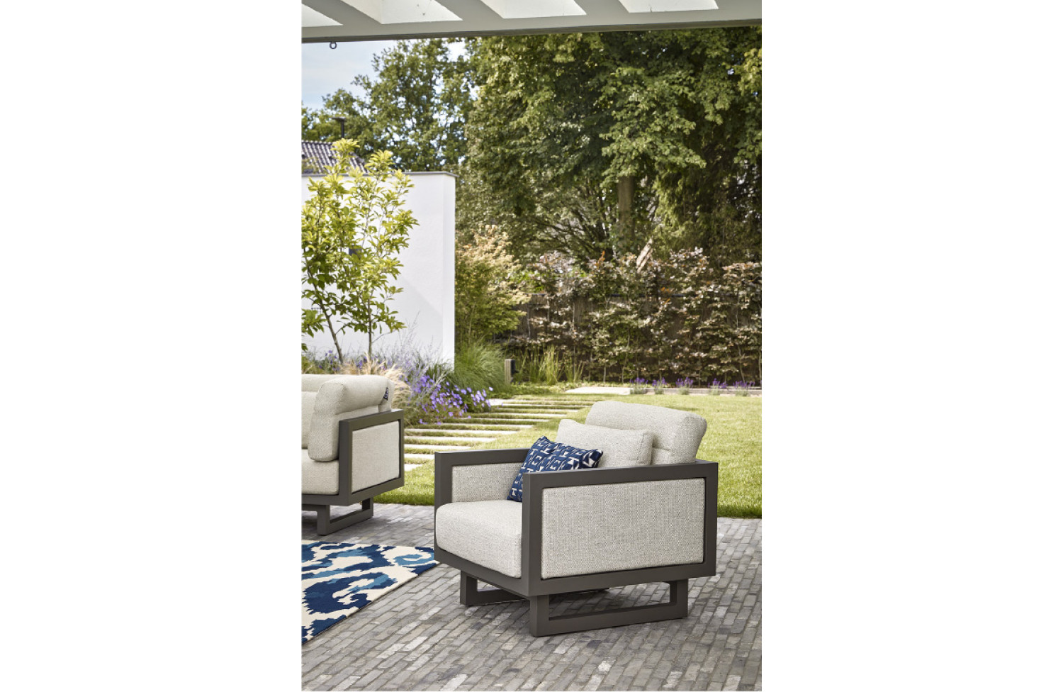 Lounge Armchair (with cushions) APPLE BEE SANTORIRNI ROPE 72000084