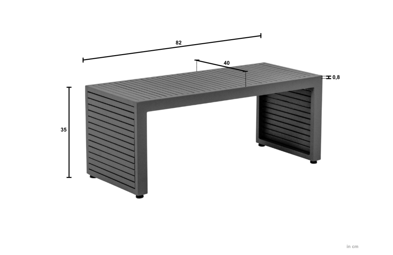 Coffee Table 81 APPLE BEE SANTORIRNI ROPE 72000083