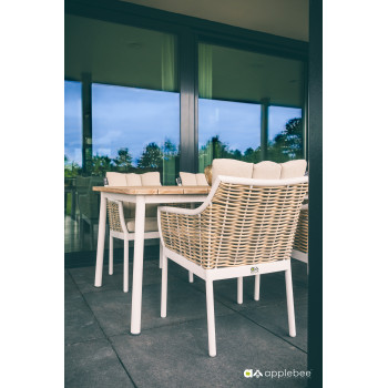 Dining Armchair (with cushions) APPLE BEE MILOU 70000661/WHITE