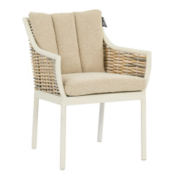 Dining Armchair (with cushions) APPLE BEE MILOU 70000661/WHITE