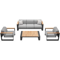 Lounge set ( with cushions) HIGOLD CAMBUSA 206220 / ANTHRACITE