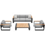 Lounge set ( with cushions) HIGOLD CAMBUSA 206220 / ANTHRACITE