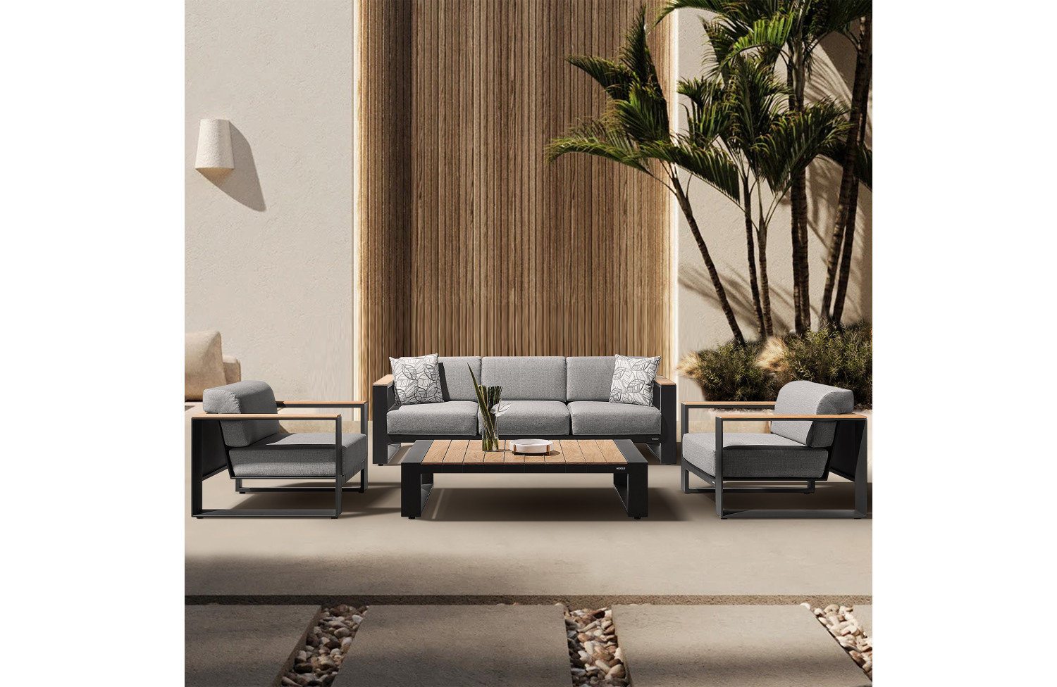 Lounge set ( with cushions) HIGOLD CAMBUSA 206220 / ANTHRACITE