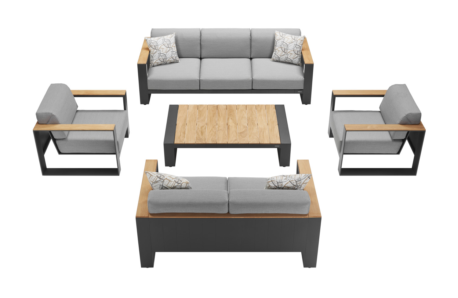 Lounge set ( with cushions) HIGOLD CAMBUSA 206220 / ANTHRACITE