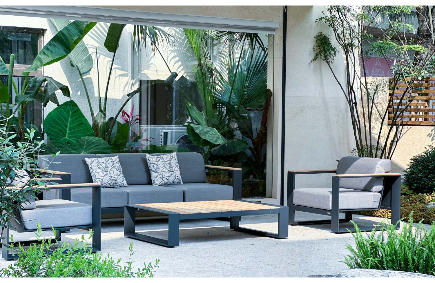 Lounge set ( with cushions) HIGOLD CAMBUSA 206220 / ANTHRACITE