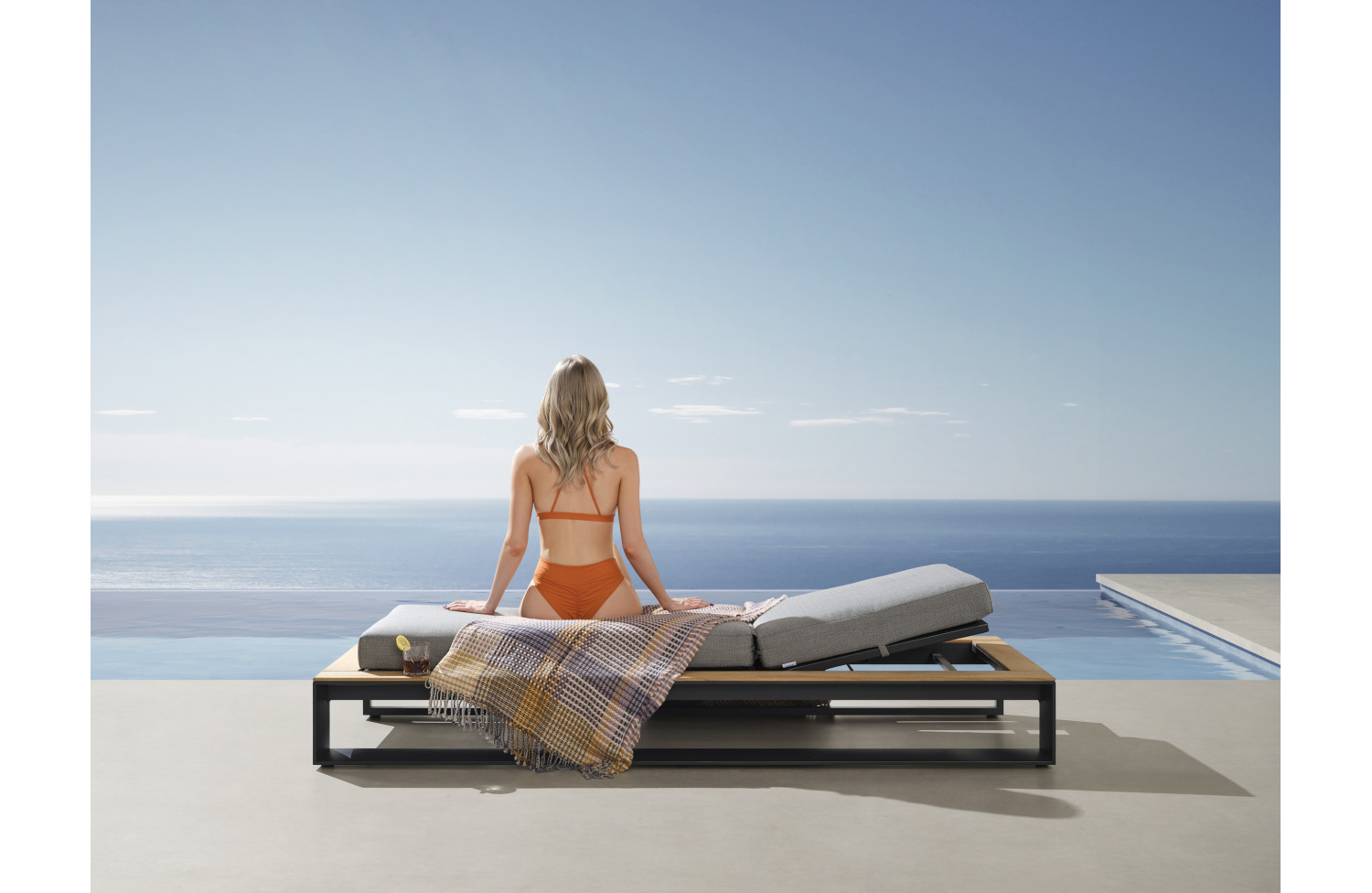 Sunlounger set (with cushions) HIGOLD CAMBUSA 2062120 / ANTHRACITE