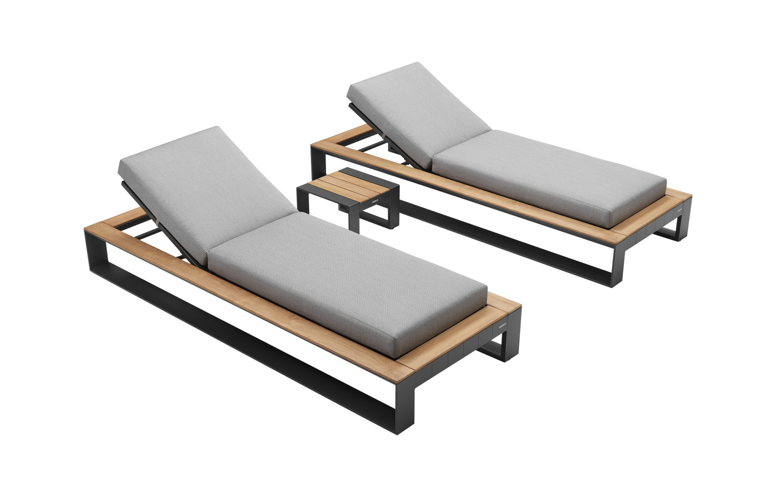 Sunlounger set (with cushions) HIGOLD CAMBUSA 2062120 / ANTHRACITE