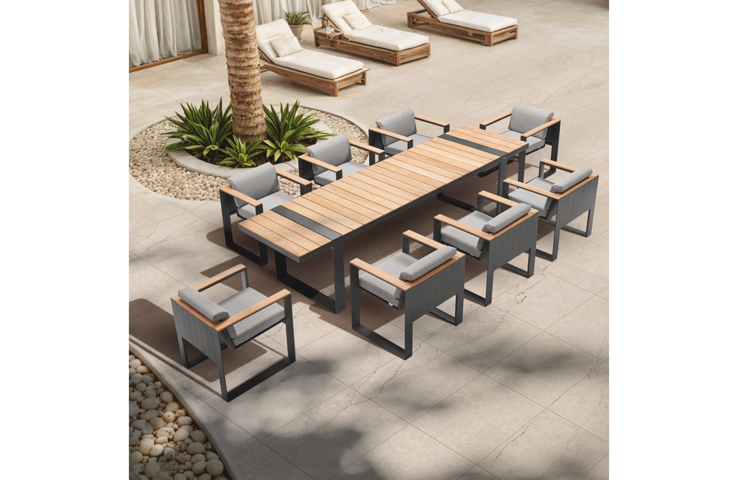 Dining set 310 (with cushions) HIGOLD CAMBUSA 2062150 / ANTHRACITE