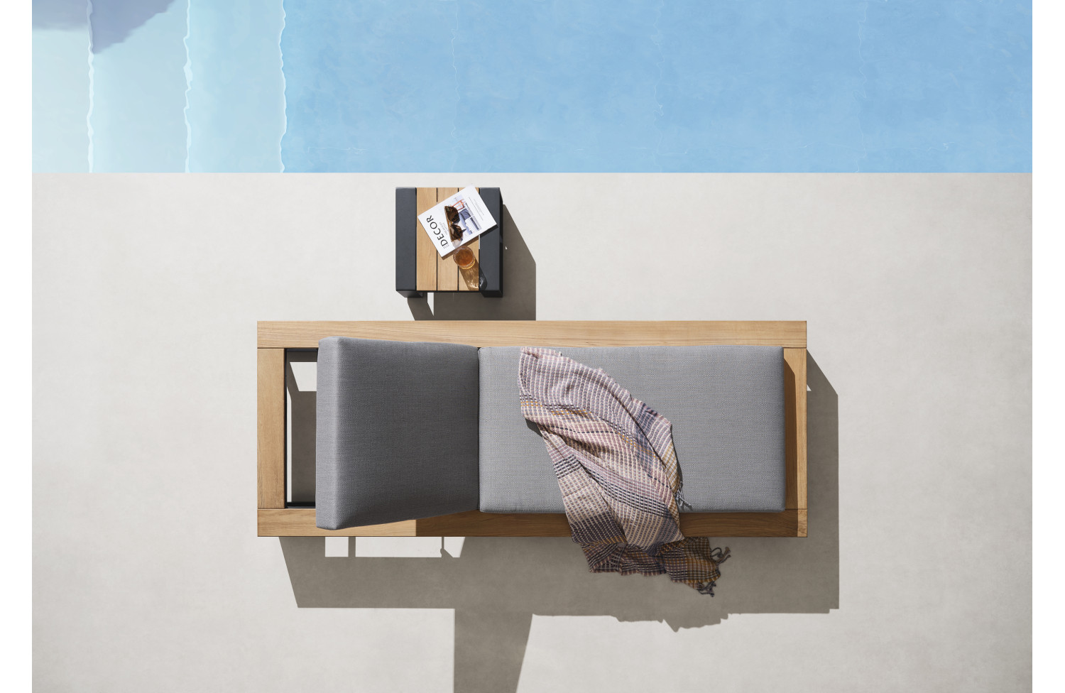 Sunlounger (with cushion) HIGOLD CAMBUSA 206251 / ANTHRACITE