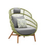 Lounge armchair high-back (with cushions) HIGOLD VASCA 301526 / GREEN