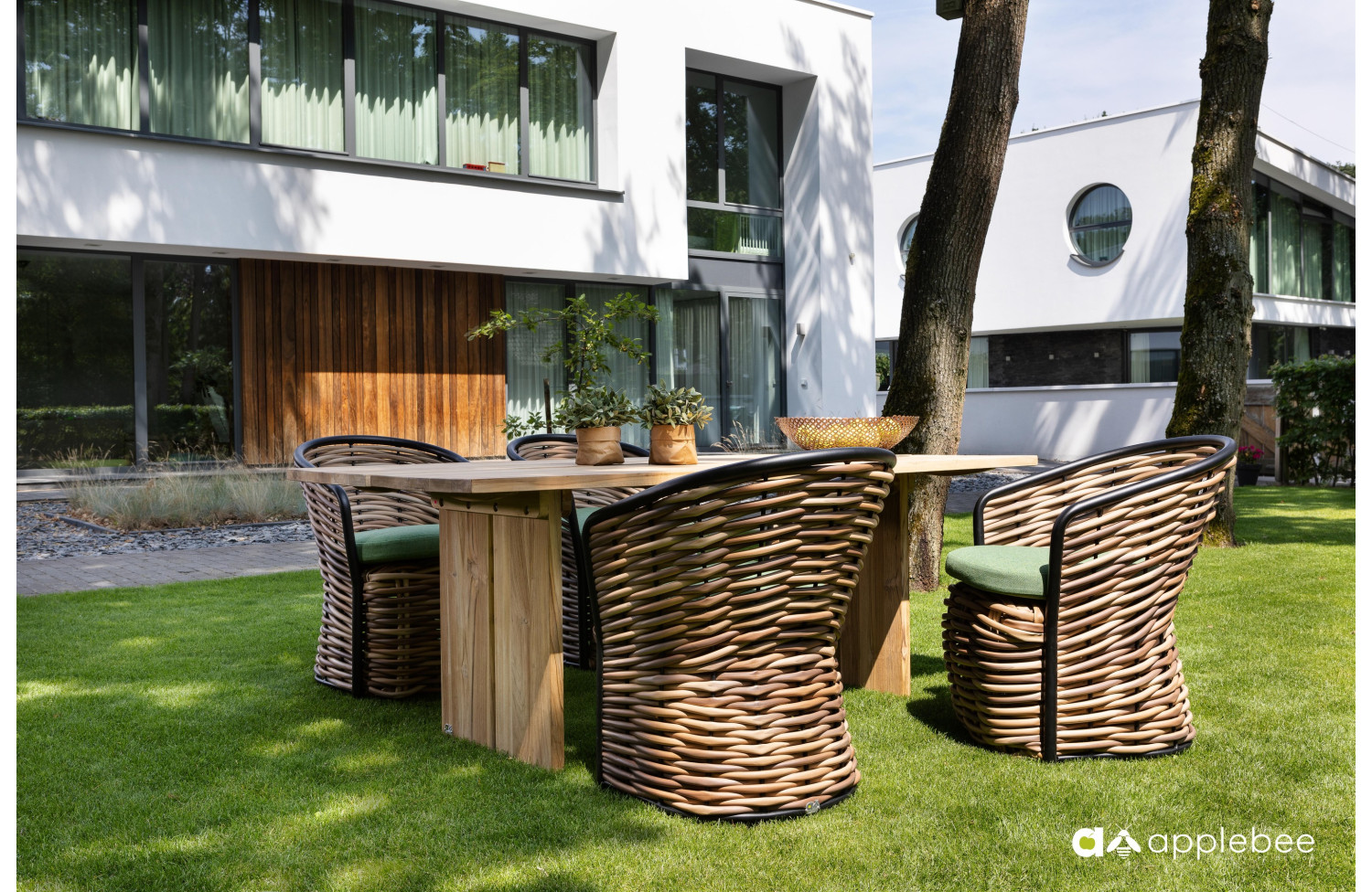 Dining Armchair (with cushions) APPLE BEE 70000032 GREEN