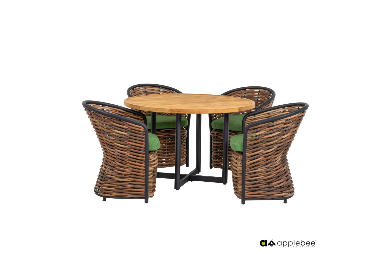 Dining Armchair (with cushions) APPLE BEE 70000032 GREEN